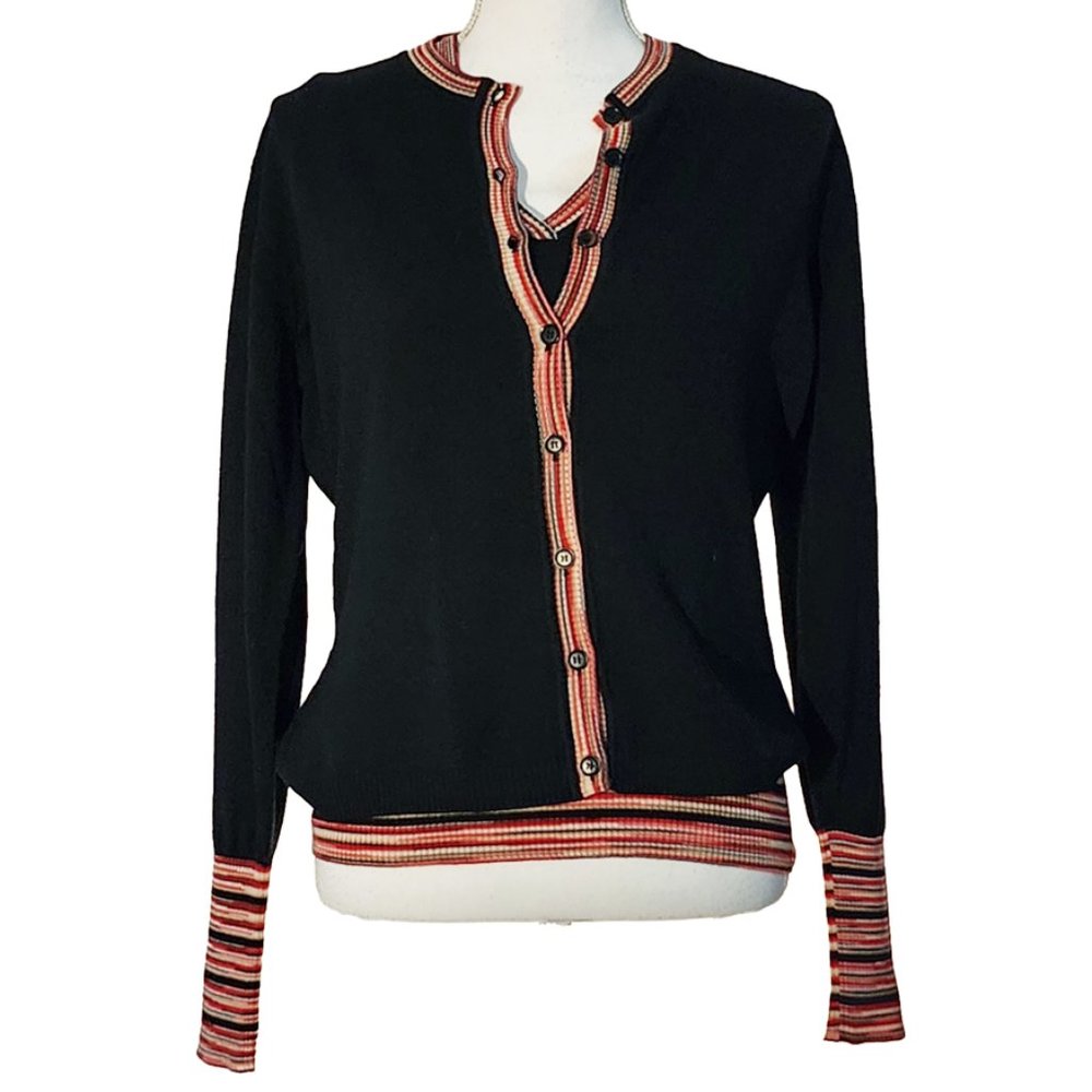Missoni 2-Piece Sweater Set - Cardigan and V-Neck Sleeveless Sweater